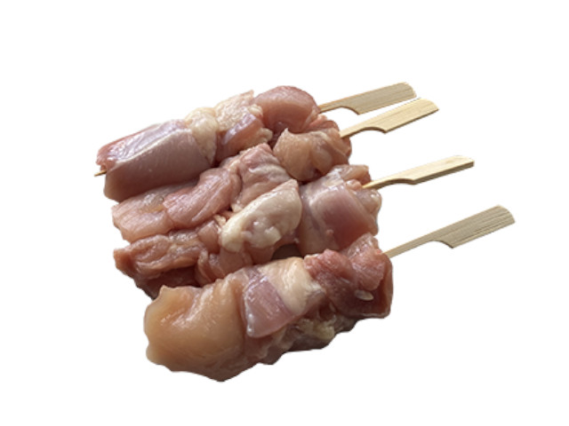 Kipdijen saté stokjes gekruid