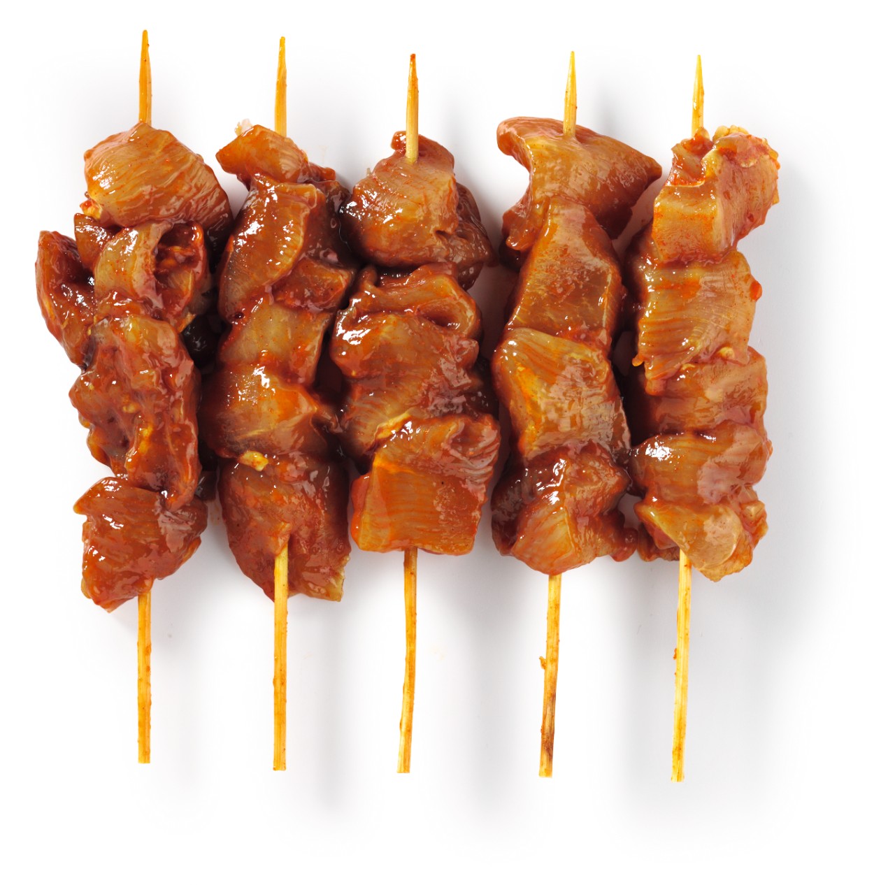 Kipfilet saté stokje gekruid